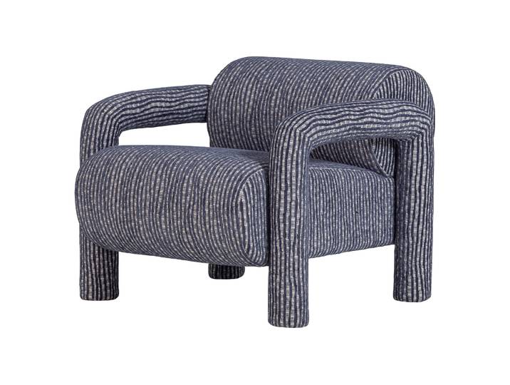 Tchibo - Woood Sessel »Lenny« - 76x82x65cm - blau -