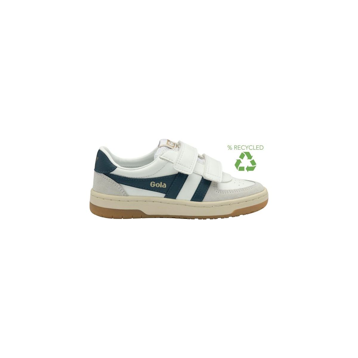 Gola Hawk Strap Sneaker Kids white/vintage blue (WH) 37K CKA336-WH-37K-whitevintageblue