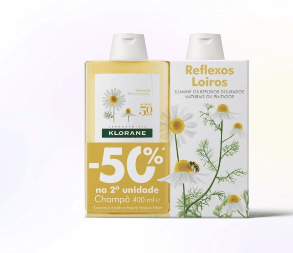 Klorane Capilar Champô Camomila 400ml x2