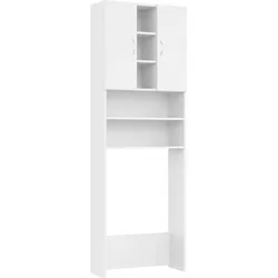 vidaXL Waschmaschinenschrank Weiß 64x25,5x190 cm