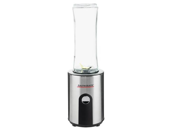 GASTROBACK #41033 Design Smoothie Maker Mix & Go, Silber/Schwarz