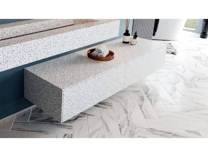 Henneke Sideboard Corian® Sideboard CuttingEdge, Fugenlos aus Mineralwerkstoff