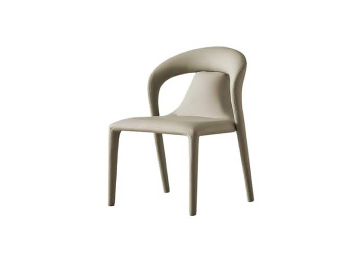 Glamour Haven Moderne, Bequeme Esszimmerstühle, Moderne Esszimmerstühle mit Metallbeinen, armlosen Küchenstühlen mit Rückenlehne, Ideal für Esstisch, Küche zu Hause oder Restaura(Light Grey)