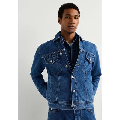 Jeansjacke PEPE JEANS "Jeansjacke ALBION TRUCKER JACKET", Herren, Gr. S, blau (stonewash mid blau), 100% Baumwolle, Jacken Jeansjacke