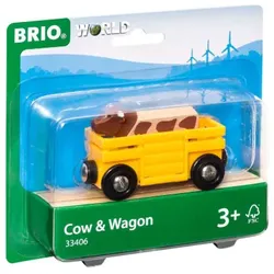 BRIO World - Tierwagen mit Kuh