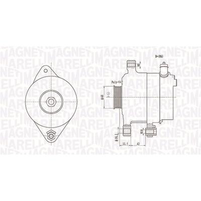 MAGNETI MARELLI Generator 063731595010 für TOYOTA