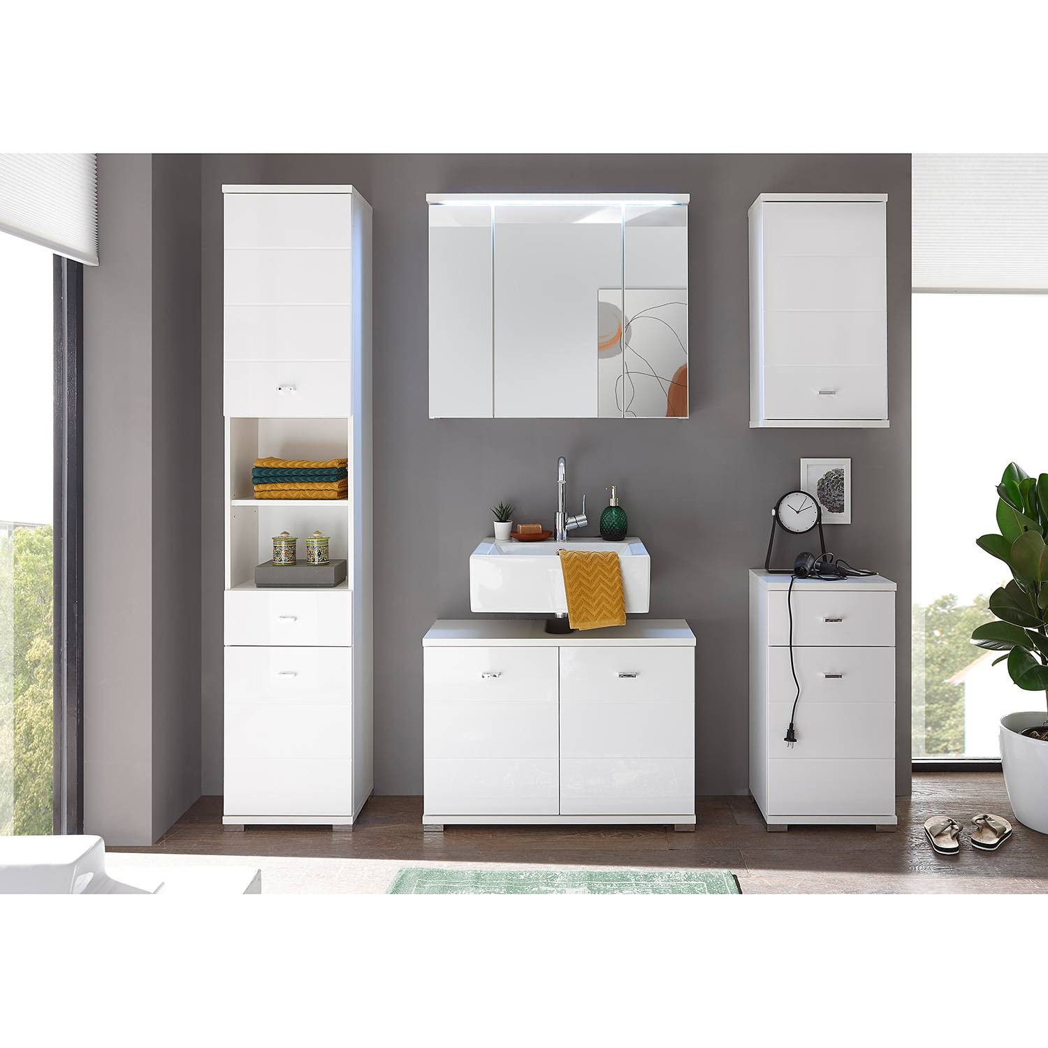 home24 Spiegelkast voor de badkamer wit
