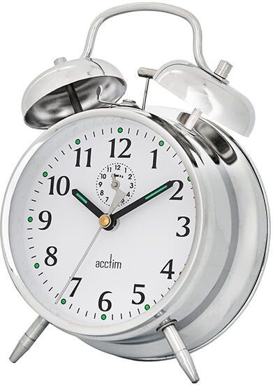 Acctim Saxon Alarm Clock Chrome