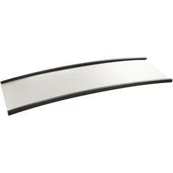 100 Etikettenhalter, C-Profil, magnetisch,  Abschnitte 50 mm | 80 mm, Ferrit, schwarz