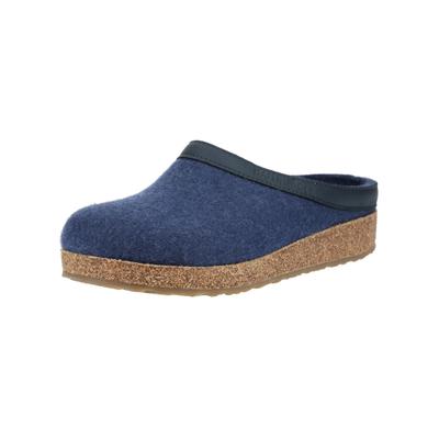 Hausschuh HAFLINGER "Haflinger Hausschuhe Filz", Damen, Gr. 39, jeans, Filz, Schuhe Hausschuh