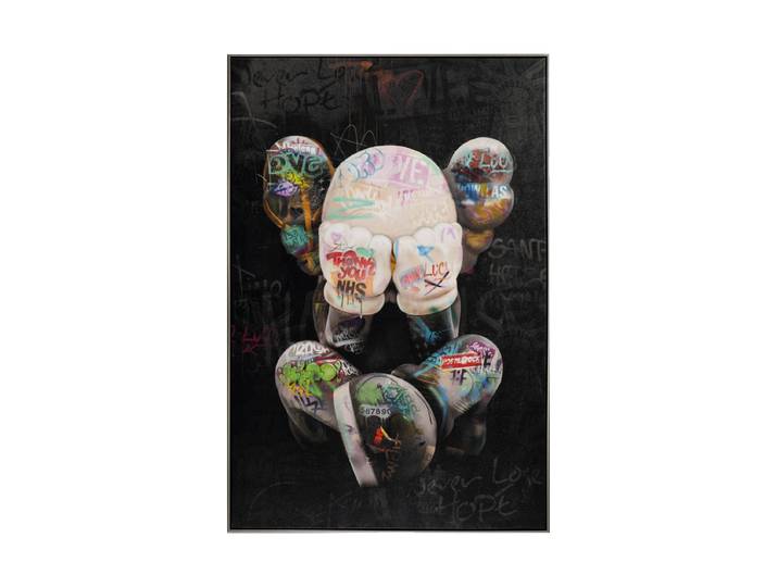Handgemaltes, gerahmtes Bild „Relaxing Mouse“ 62.5 x 92.5 cm Multicolor Crea Collection