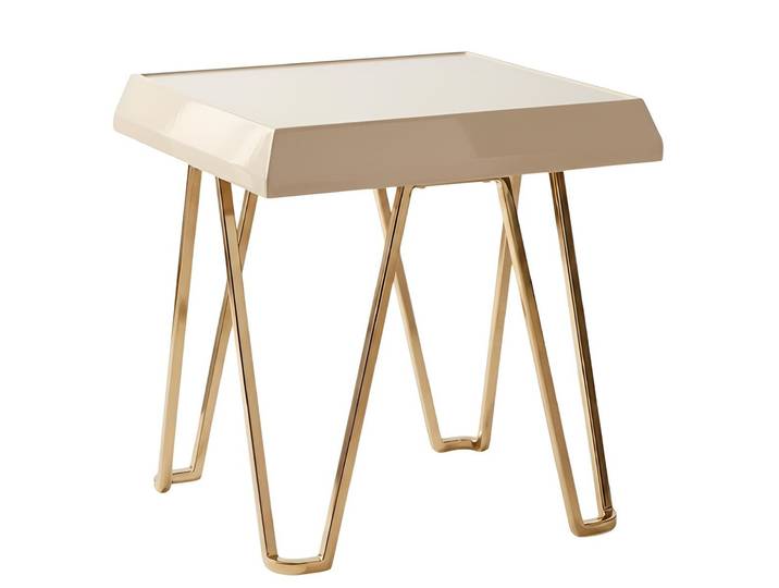 JVmoebel Beistelltisch Beistelltisch Modernes Interieur Holzrahmen Minimalistisch Graue Farbe