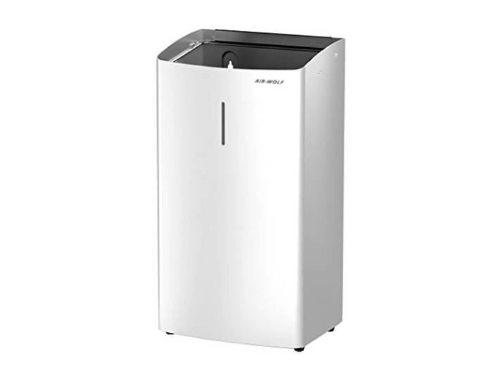 AIR-WOLF Abfallbehälter, 27 Liter, Edelstahl weiß beschichtet, Serie Alpha