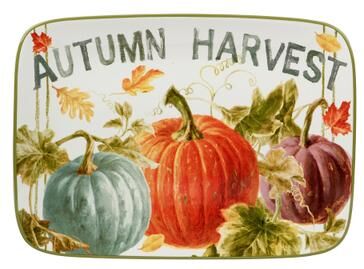 "Certified International Autumn Harvest Rectangular 14 x 10-inch Platter - 14"" x 10"" x 1"""