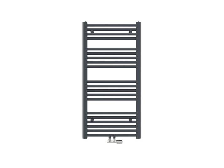 Emke Heizkörper wasserführender Handtuchheizkörper Anthrazit 100/50/3 cm, Metall, Uni, 50x100x3 cm, Elektrogeräte, Heizgeräte, Heizstrahler