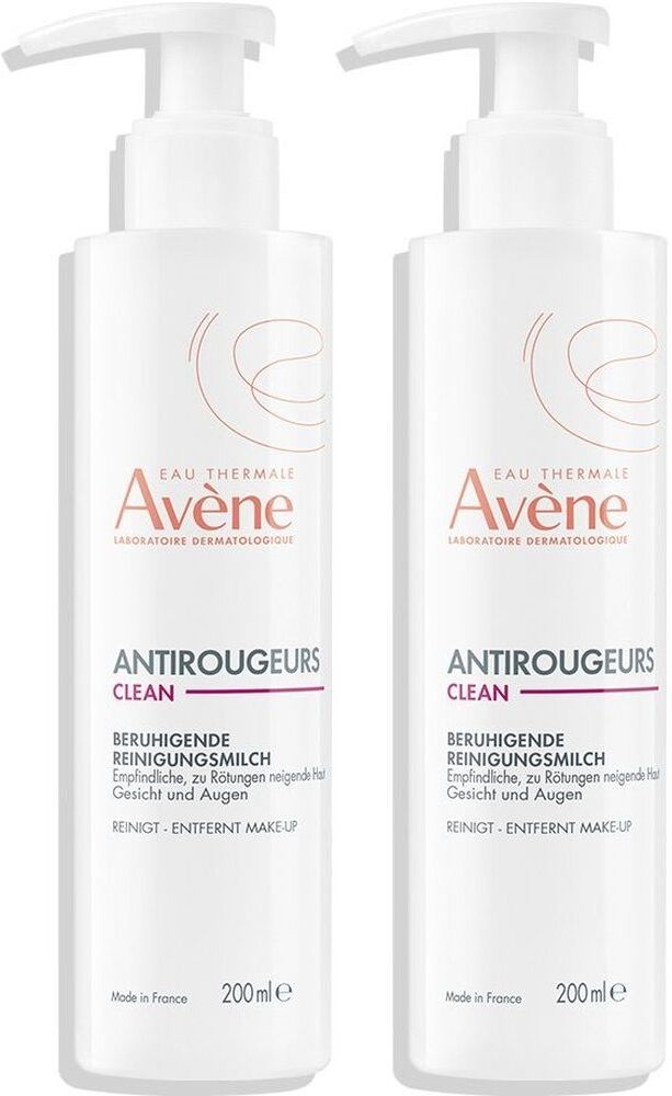 Avene Antiroug Reinigung x2 2x200 ml Milch