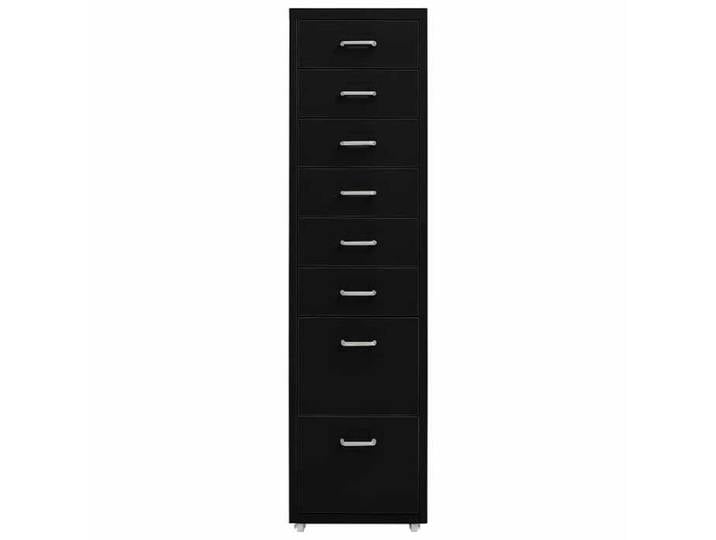 “Winter Sale TOP Armoire de classement Noir - Classeur mobile Noir 28x41x109cm Métal PRO48292