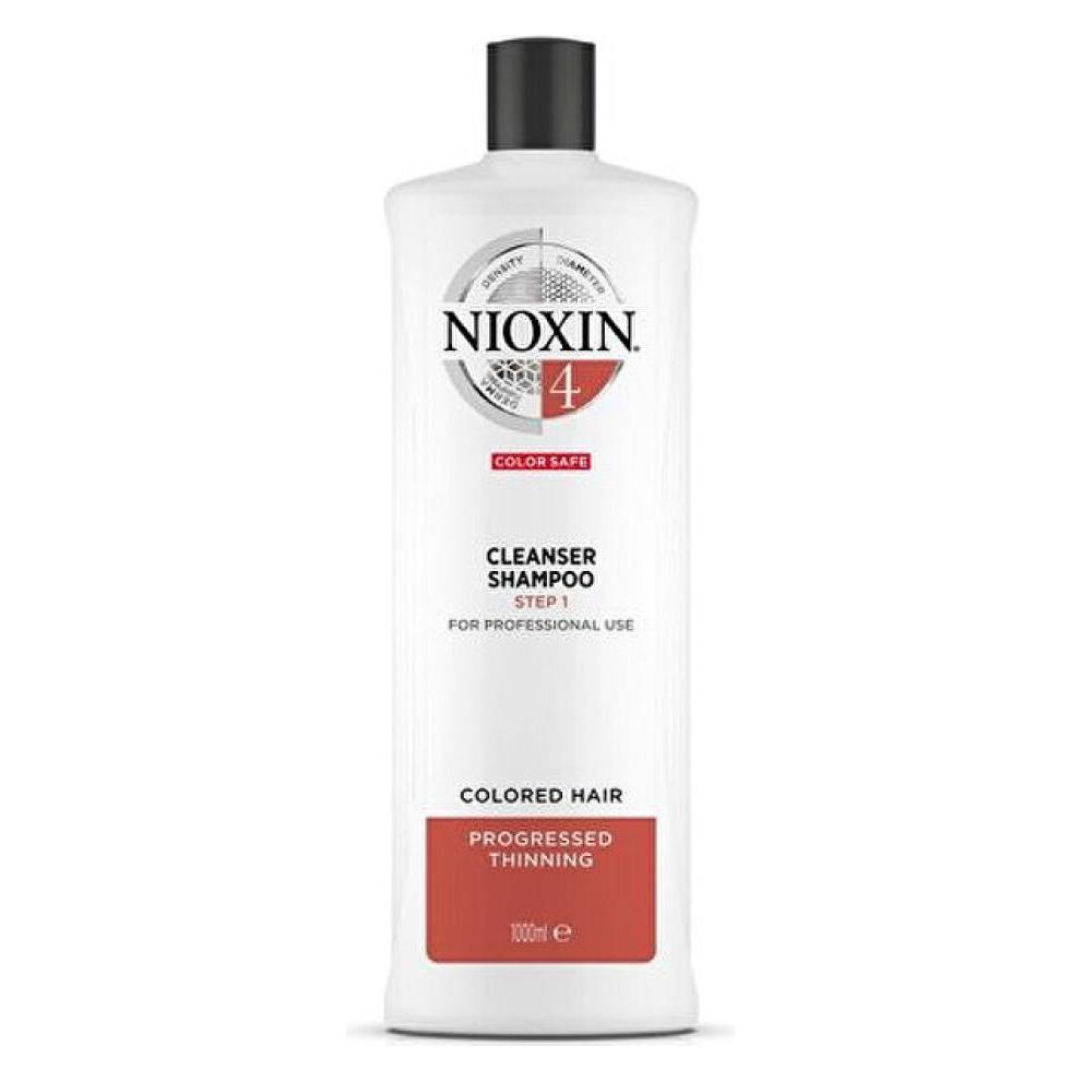 Nioxin System 4 Shampoo Cleanser für feines, farbverdünntes Haar (Flüssiges Shampoo, 300 ml) (0000106525)