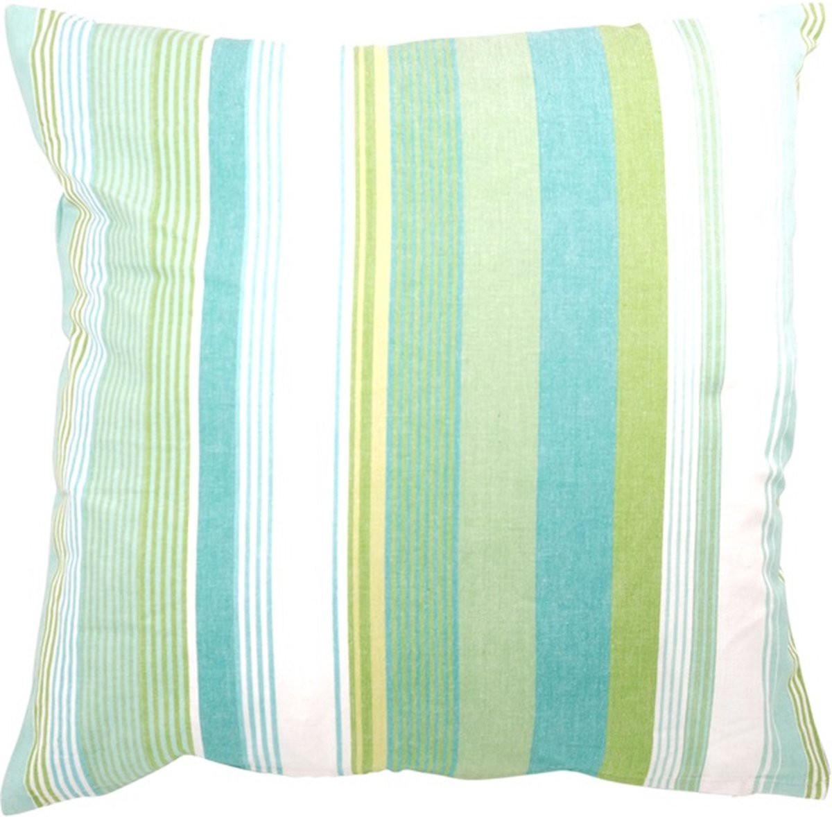 Linen & More Sierkussen Zomerstreep Groen 50 x 50 cm