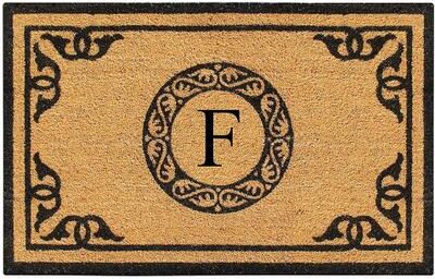 "A1 Home Collections Hand Crafted Welcome Indoor Outdoor Mats Monogrammed Entryway Welcome Front Doormat 30""X48"""