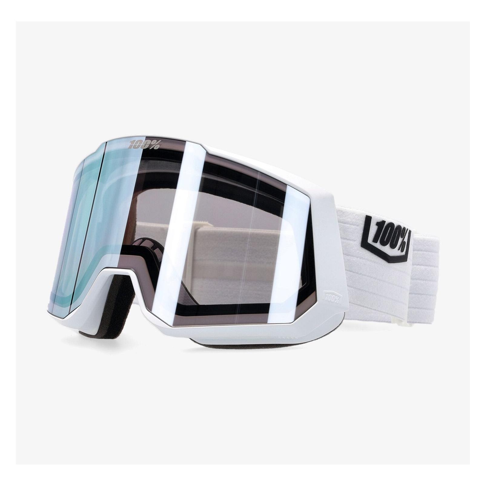 100% Snowcraft XL Hiper White-Mirror Blue (51002-00003)