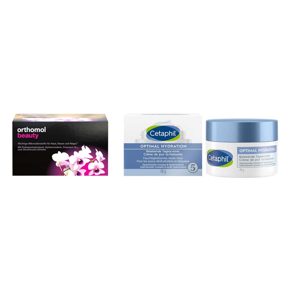 Orthomol Beauty (30 stk) + Cetaphil Optimal Hydration (48 g) 08102897