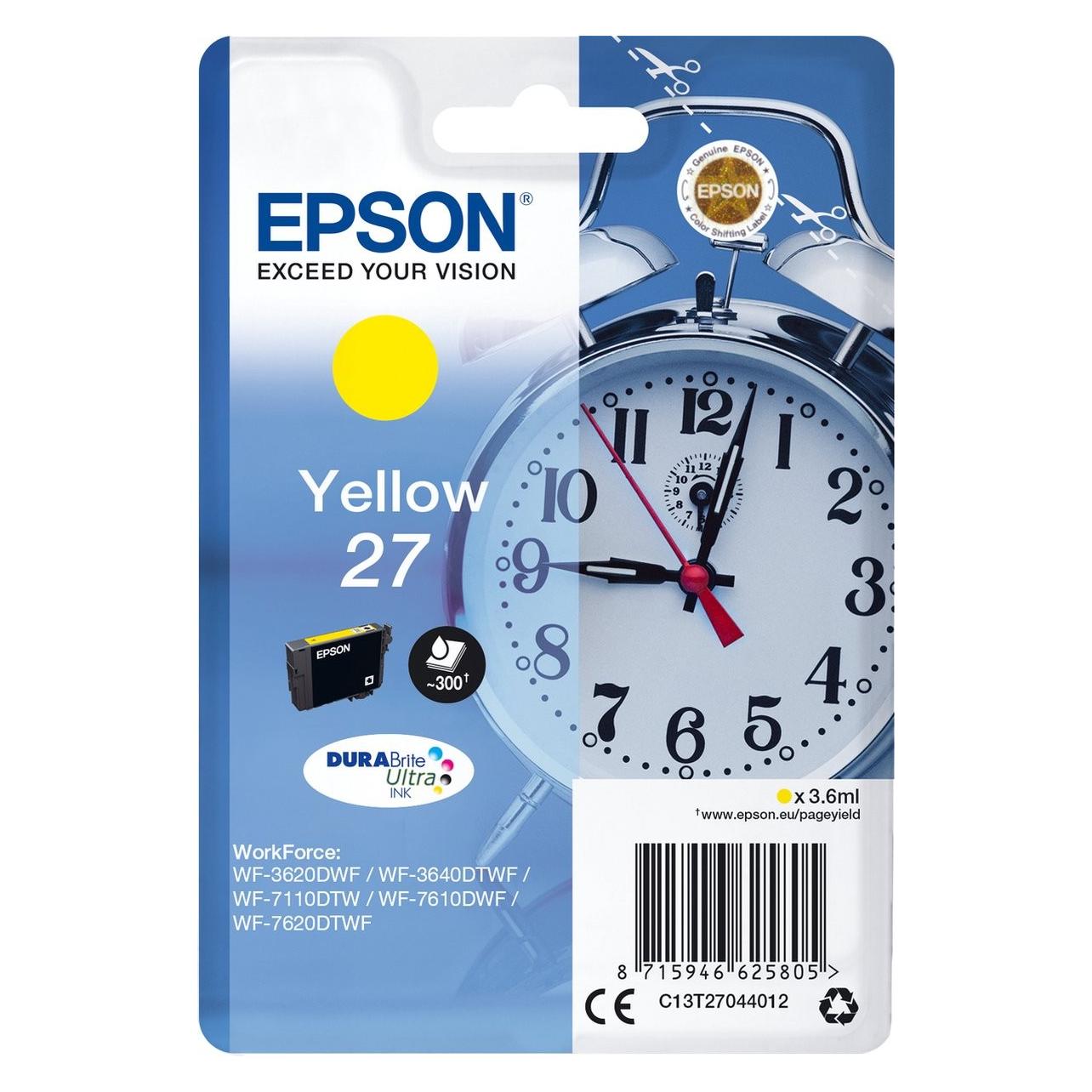 Epson 27XL - XL - Gelb - Original - Blister mit RF-Alarm (Y) (C13T27144022)