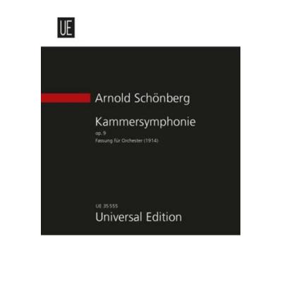 Kammersymphonie Nr. 1 E-Dur op. 9 für Orchester, Taschenbuch von Arnold Schönberg, Universal Edition, 978-3-7024-7213-9