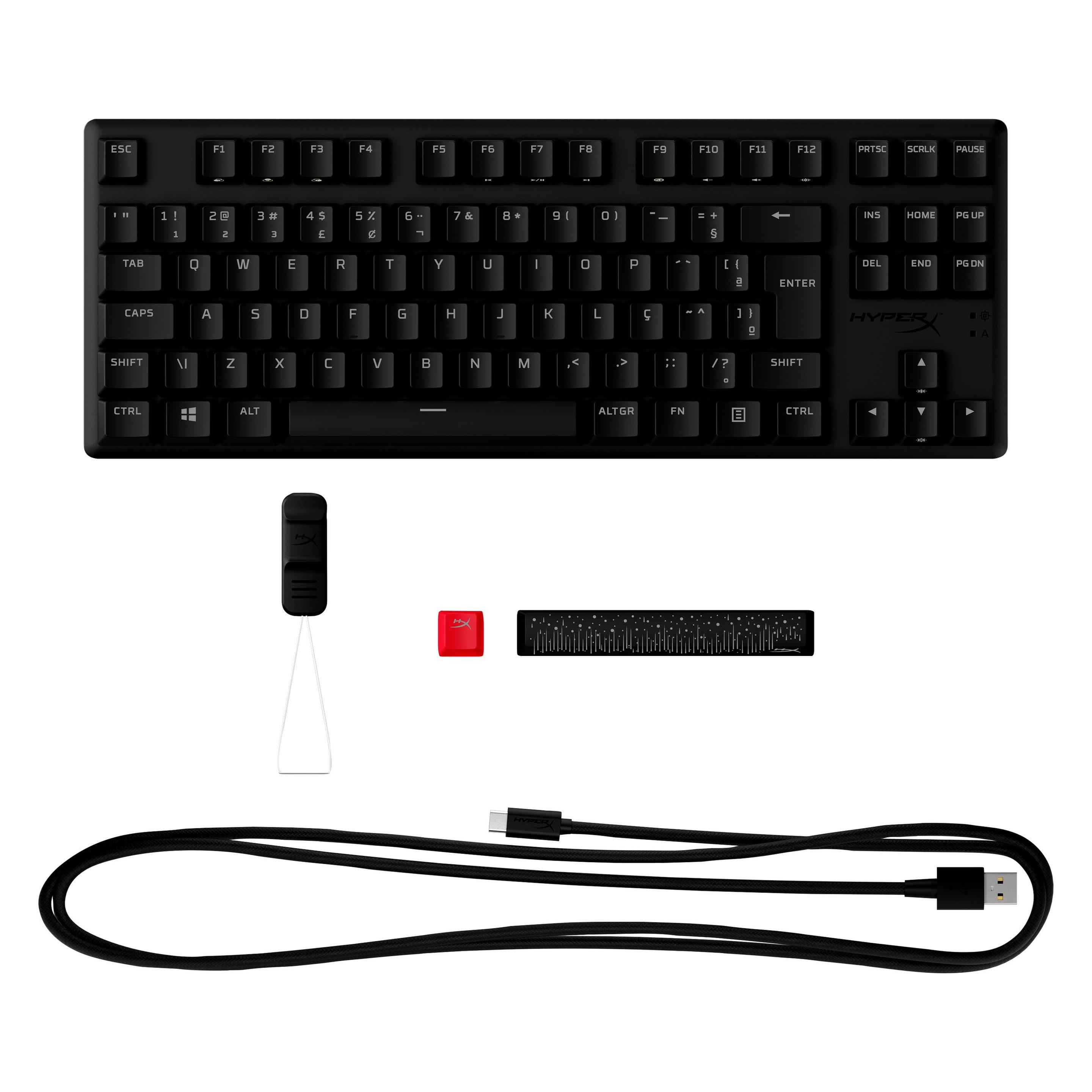 HP Alloy Origins Core PBT HX Blue - Mechanical Gaming Keyboard (US, Kabelgebunden) (639N8AA#ABA)
