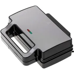 Duronic 2-in-1-Sandwichmaker, Kontaktgrill, Schwarz