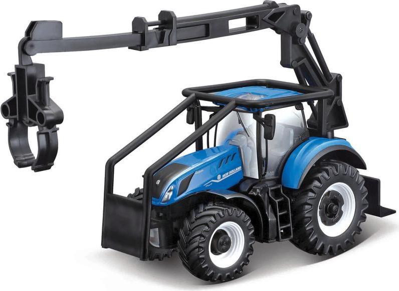 Bburago New Holland T7.315 HD model voor bosgebieden, 10 cm