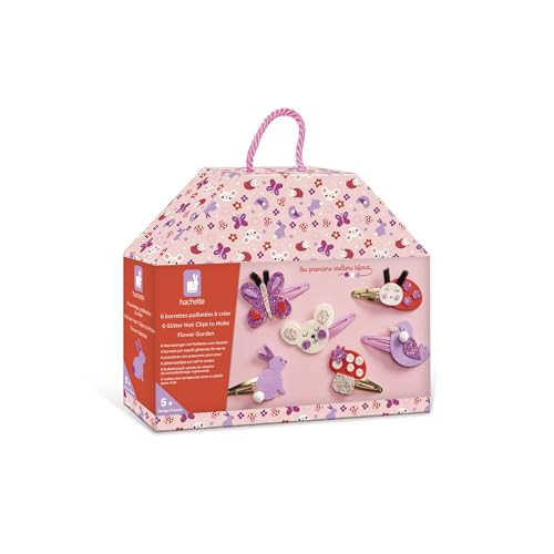 Janod Les Ateliers Bijoux - Creatieve set voor het maken van haarspelden - Bloementuin - J09179