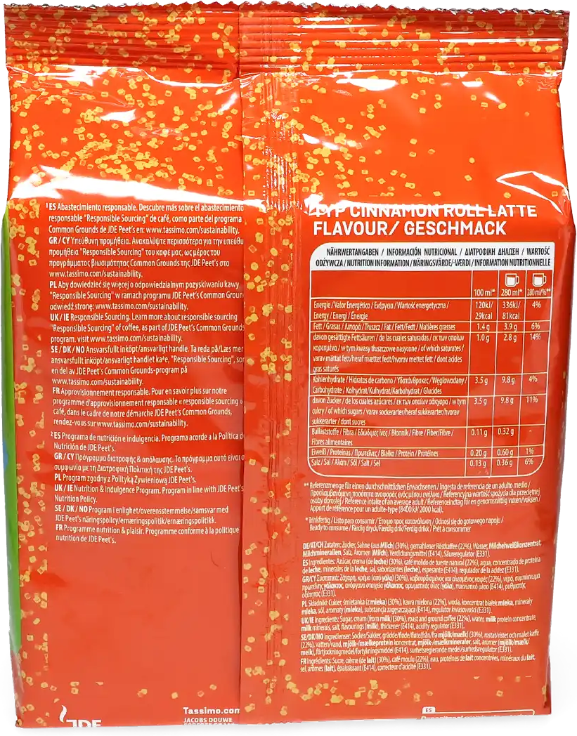 Tassimo   Kaneelbroodje Latte - 16 capsules voor Tassimo