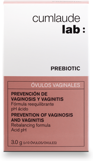 Cumlaude Lab Óvulos Vaginais Prebiotic 3 x 10 g