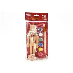 Nussknacker zum Bemalen Holz Bastelset Figur Weihnachten Dekoration Unikat