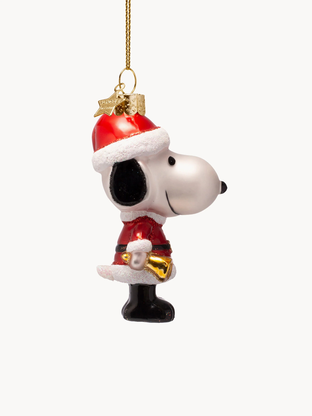 Mondgeblazen kerstornament Snoopy Peanuts voor volwassenen