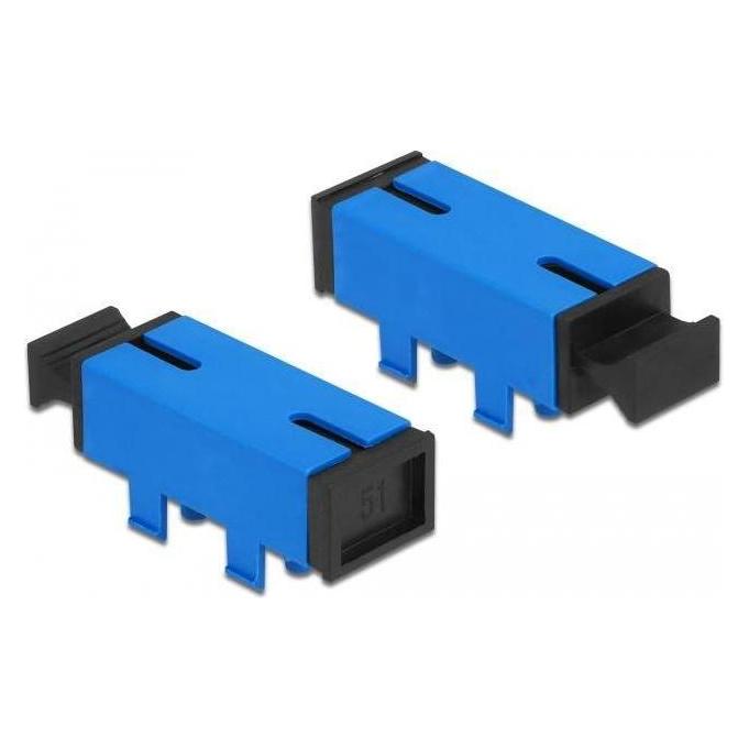 Delock LWL Kupplung für PCB SC Simplex Buchse zu SC Simplex Buchse Singlemode blau (86943)