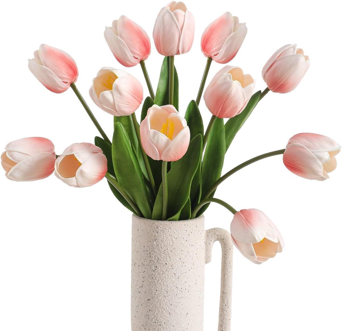Realistisch Kunsttulpen Boeket Roze - 33 cm