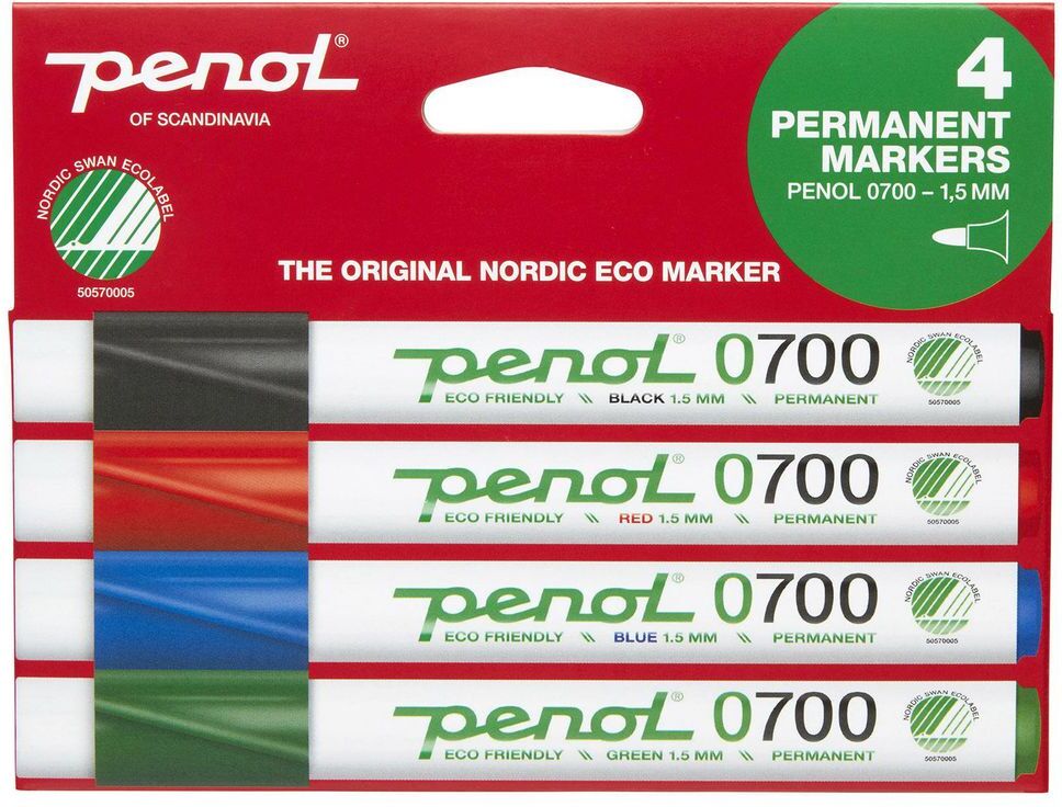 PENOL Märkpenna 0-700 perm 1,5mm 4/fp