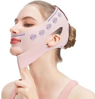 Uplift Treasures Double Layer V Line Face Slimming Bandage Chin Lift Strap Double Layer V Line Face Slimming Bandage Chin Lift Strap