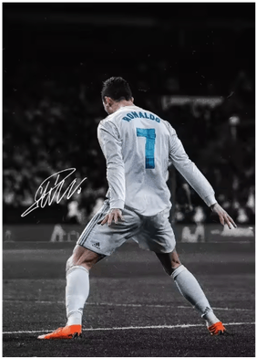 Inspire Picks Modern Soccer Player Canvas Poster Football Wall Art Decor For Home 7 20x30cm Unframed