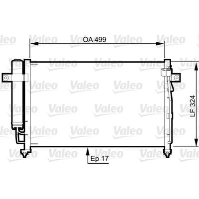 VALEO Kondensator, Klimaanlage 814341 für HYUNDAI