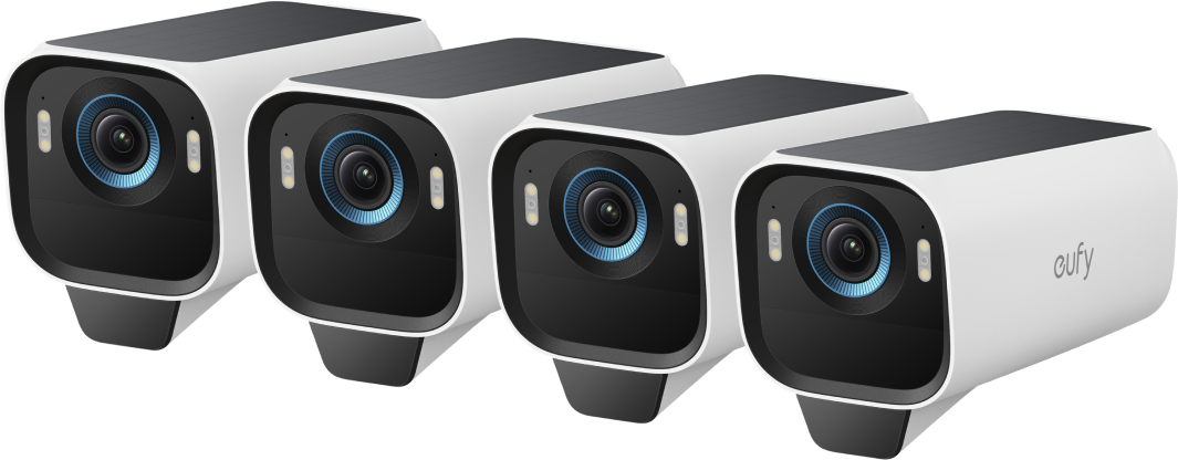 eufyCam S3 Pro zusätzliche Sicherheitskamera (4er‑Pack) white