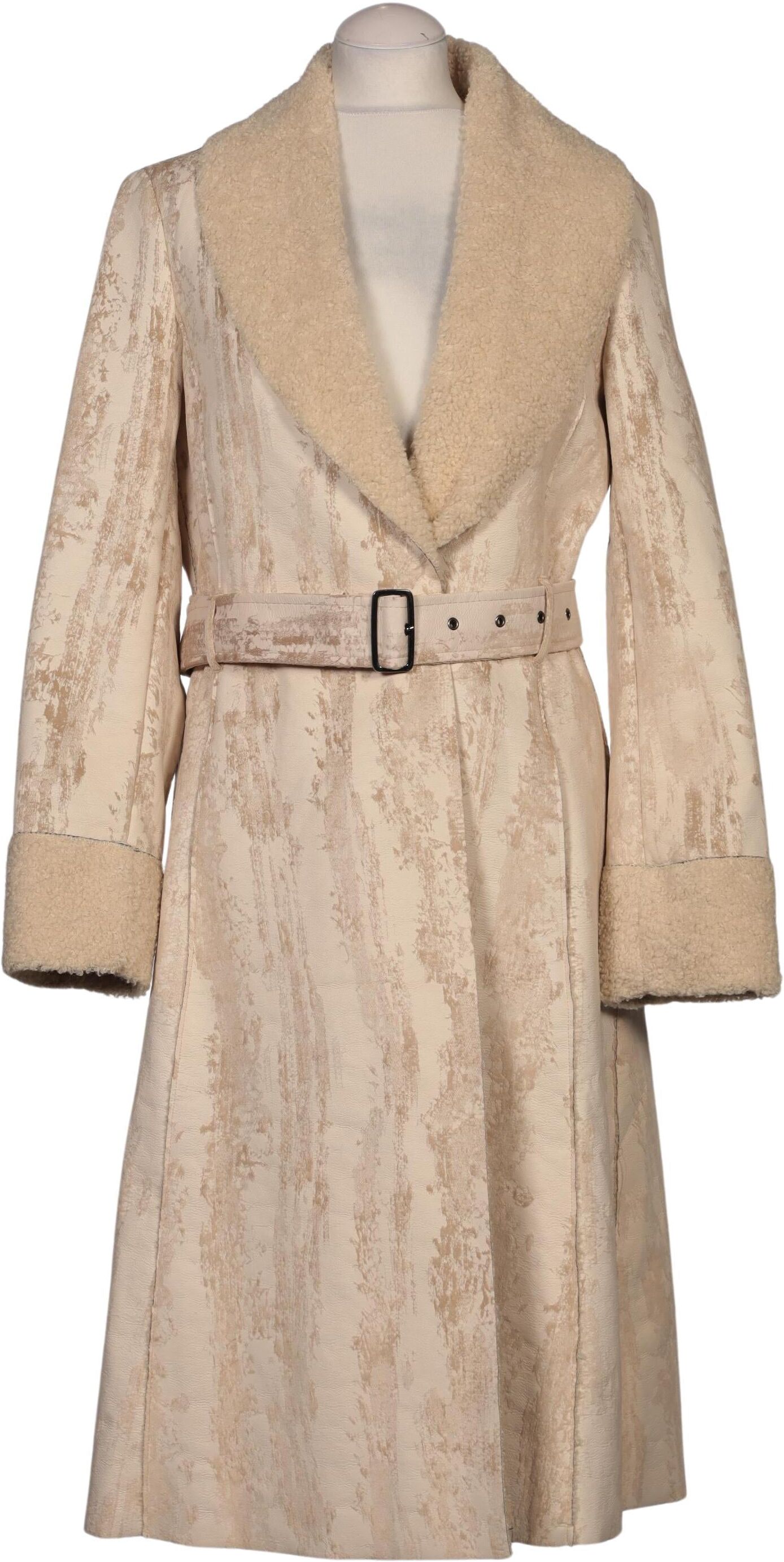 Desigual Damen Mantel, Beige, Gr. M, Synthetik - Second Hand