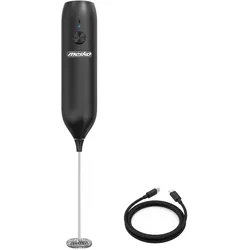 MS 4534 Elektrischer Milchaufschäumer, wiederaufladbar, Edelstahl-Quirl, USB-C, kompakt & leicht
