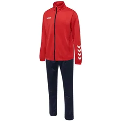 hummel Promo Poly Trainingsanzug Herren true red/marine S