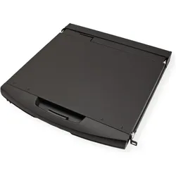 Value KVM-Konsole - USB - Deutsch - 48 cm (19"), KVM Switch, Schwarz