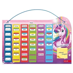 Roth Stundenplan im A3 Format mit Klipp&Klar Tagesfarben, Klebenotizen
