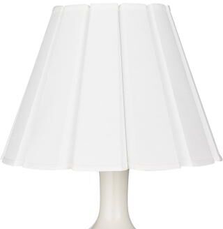 "Carson Kressley Fluted Box Pleat Lamp Shade - 12""H X 16"" Diameter w/9"" Top Diameter - Ballard Designs"