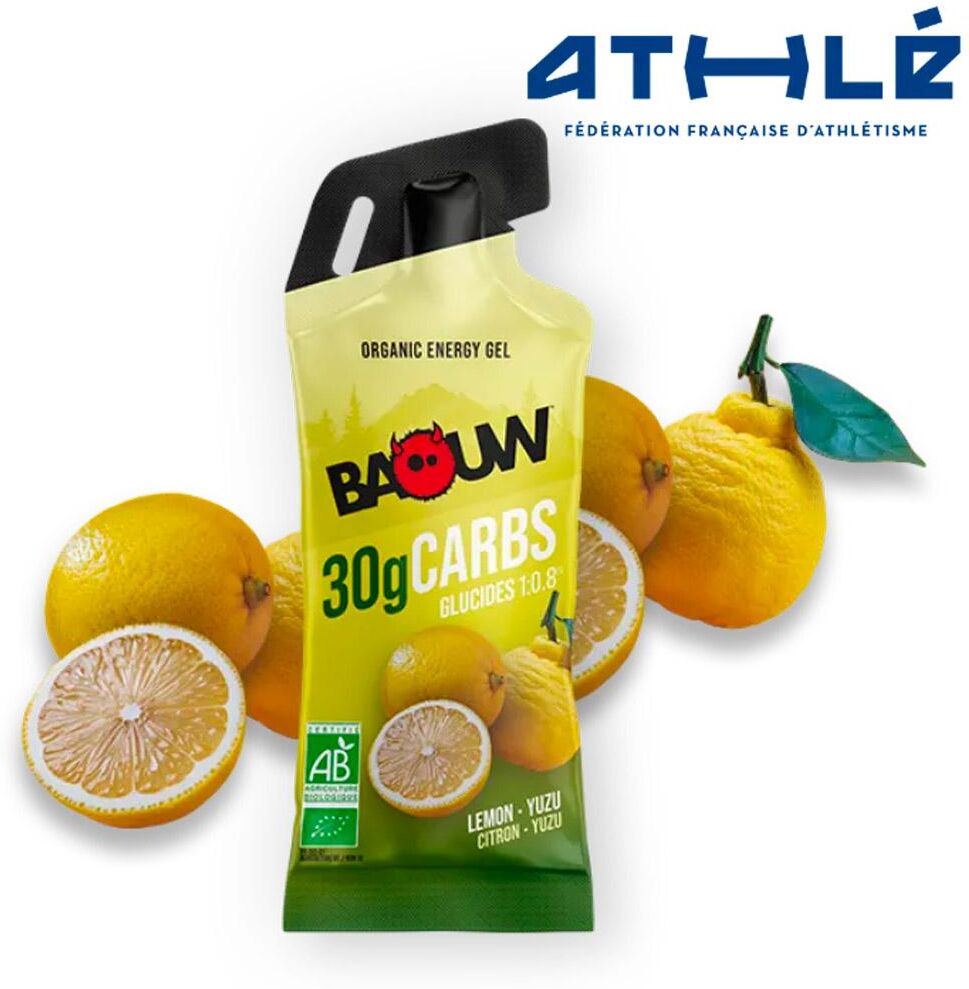 Baouw  - Gel Énergétique Bio Stick 44 g. Citron Yuzu - Gel Energétique